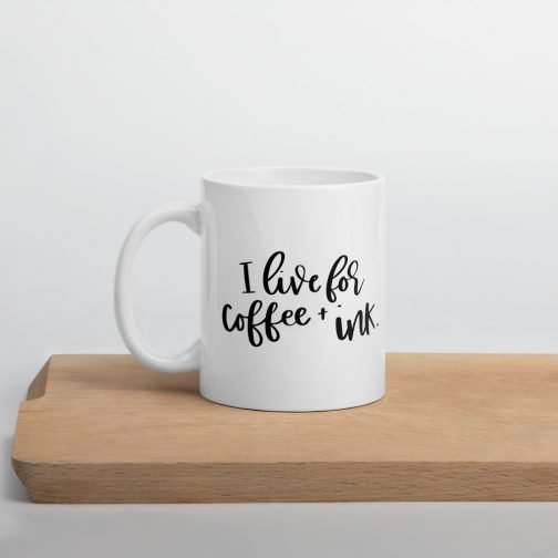 Coffee and Ink white glossy 11oz mug - Image 4