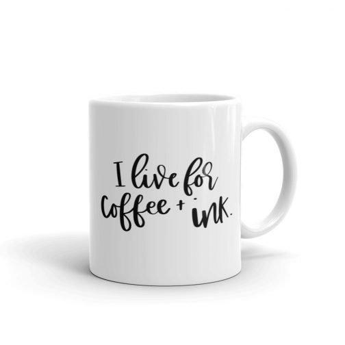 Coffee and Ink white glossy 11oz mug