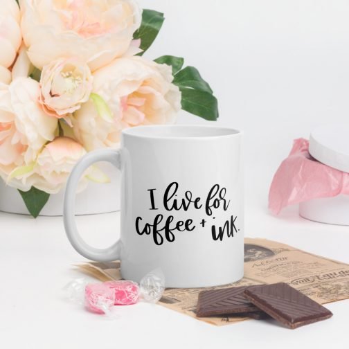 Coffee and Ink white glossy 11oz mug - Image 11